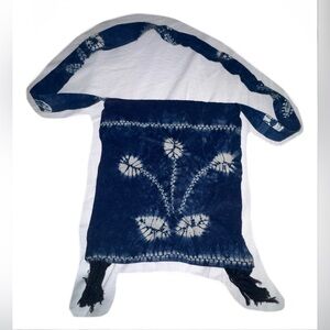Vintage Handmade Blue and White Tie-Dye Bag